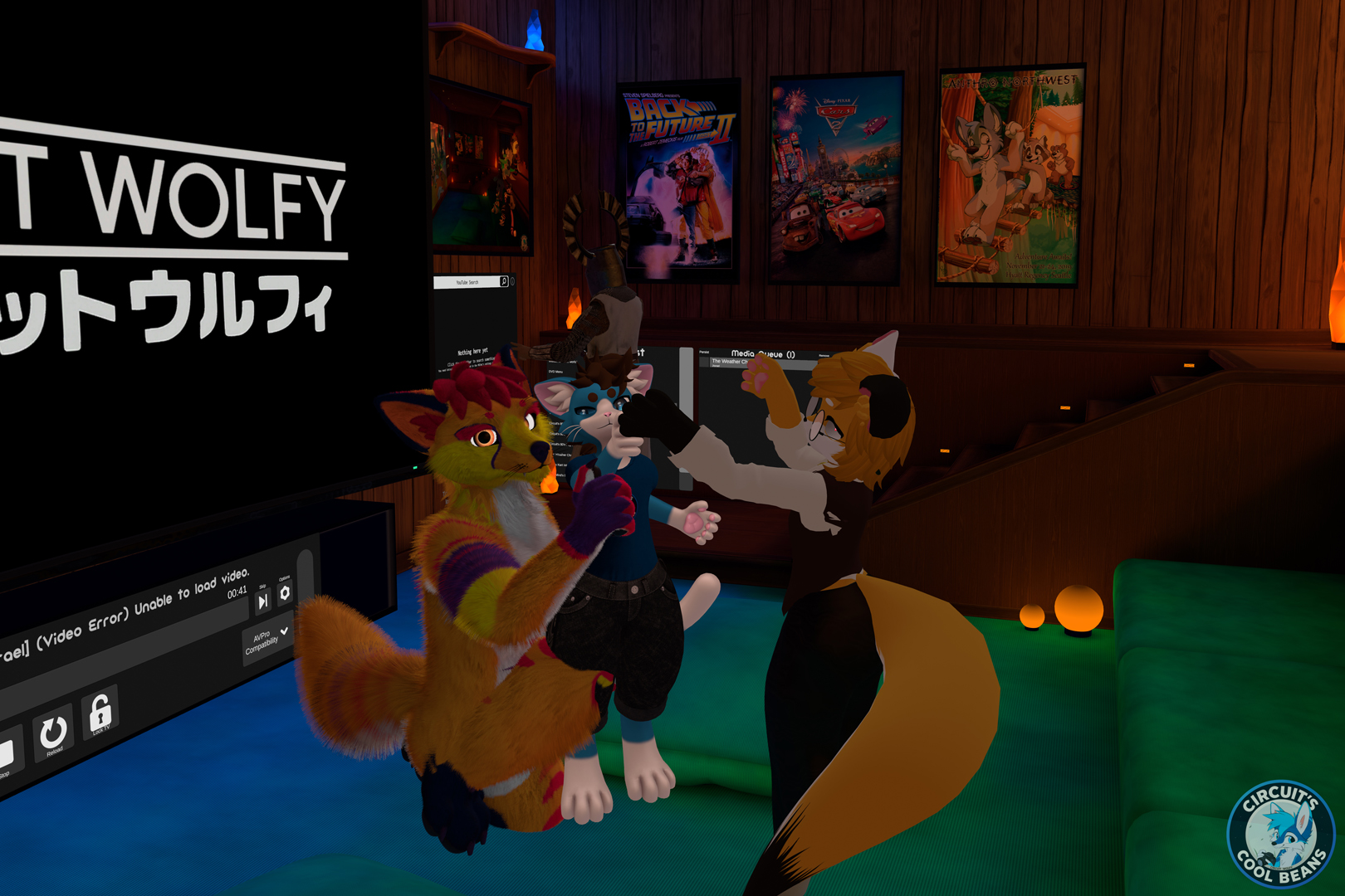 In the game room with UNO, this is one of the photos.